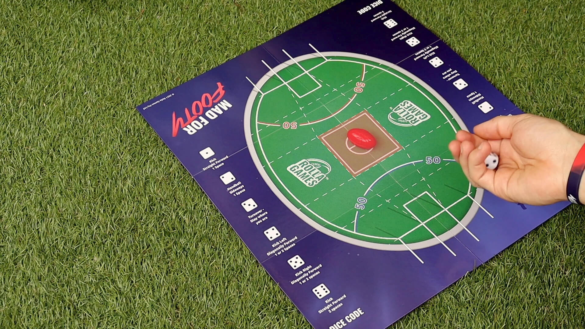 How to start playing Mad for Footy AFL board game.
